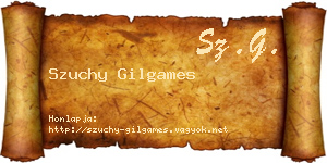 Szuchy Gilgames névjegykártya